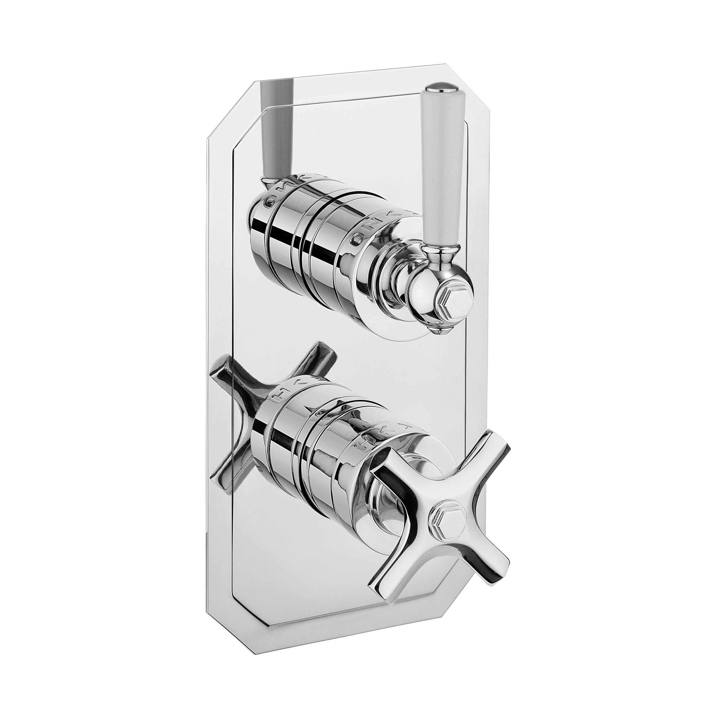 Waldorf 1 Outlet 2 Handle Concealed Thermostatic Shower (Waldorf 